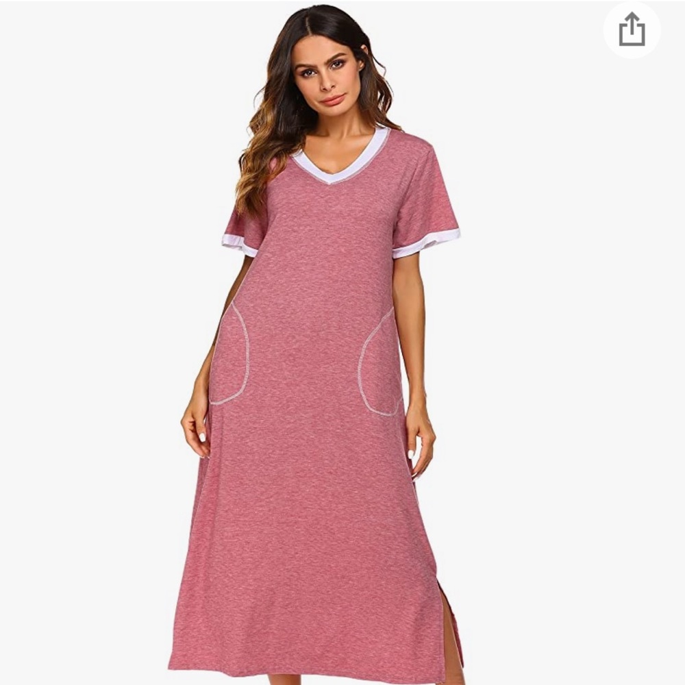 Light Red Sleep Dress 📦 (M-20 | L-33 | XL-33)